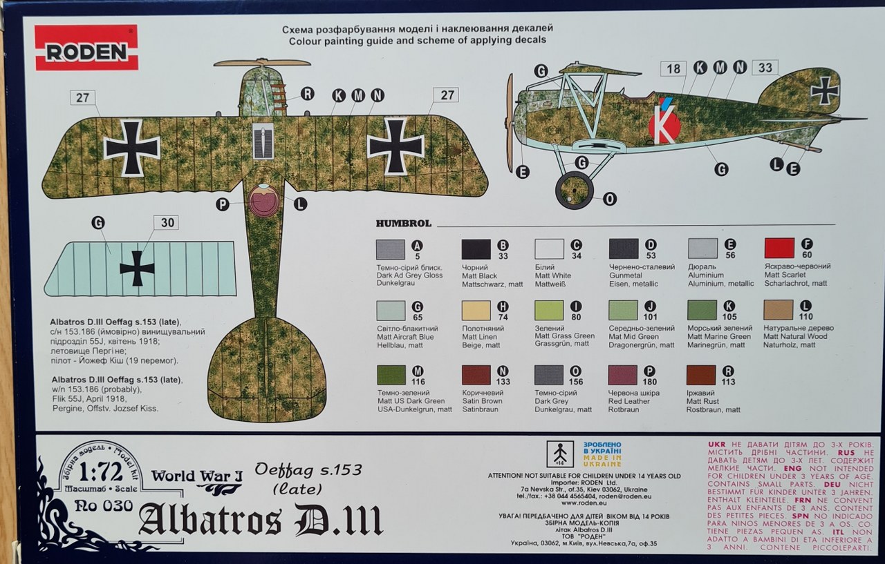 Albatros DIII Oeffag s.153