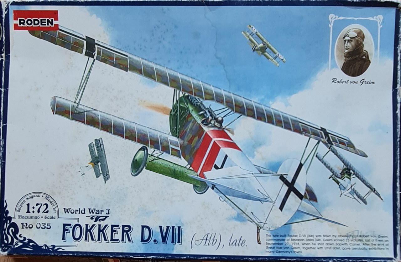 Fokker DVII Alb, late, von Greim