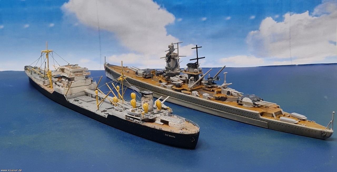 Admiral Graf Spee (getarnt als brit.BB, 12.1939)