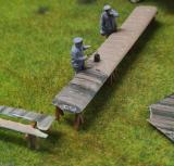 Fokker Dr1 454/17 Lothar v. Richthofen, German and Austro-Hungarian Aircraft Mechanis WWI, German Pilots and 3 Mechanics and Ladder
