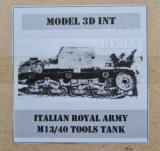 Carro Armato M13/40 TOOLS TANK